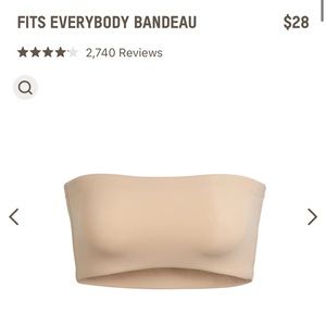 Skims fits everybody bandeau bra NWT